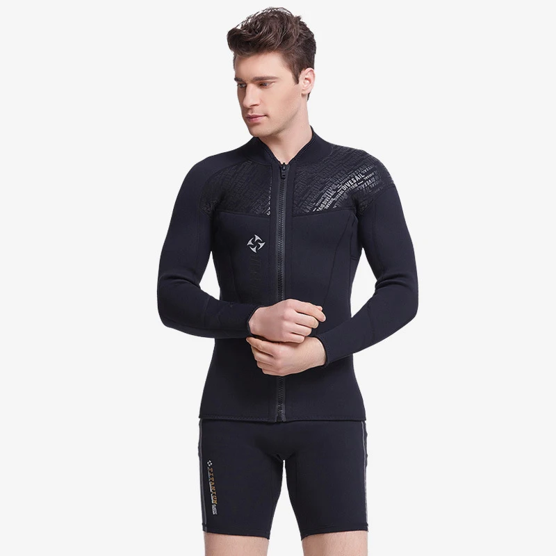 Новые мужские 3 мм Неопреновые куртки для дайвинга профессиональный костюм