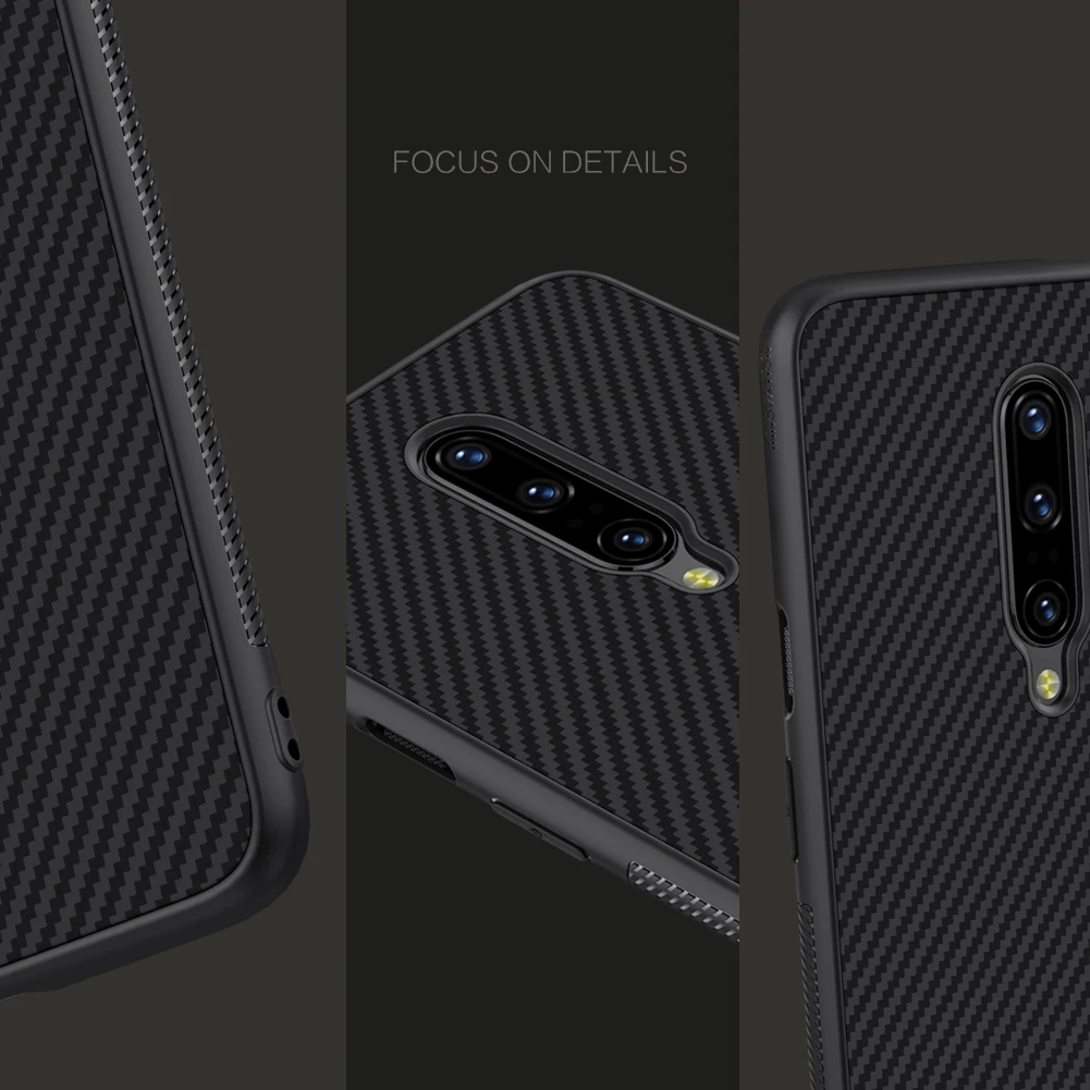 Для OnePlus 7 Pro Чехол для OnePlus 7 6 6T чехол NILLKIN Роскошный чехол из синтетического волокна Карбон PP Пластиковая Задняя крышка для телефона OnePlus7