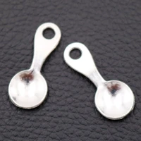 soup spoon pendant tableware charms chef tool charmsdelicious secret charmssilver plated 2912mm a2026 10pcs
