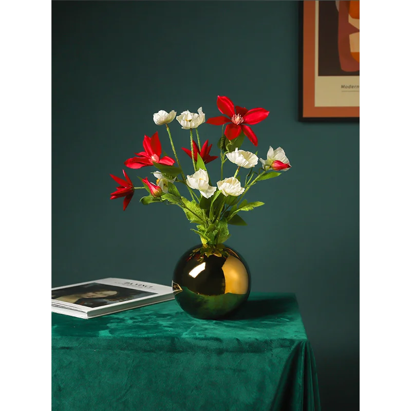 Modern Vase Simple High End Round Decorations Desktop Home Living Room | Дом и сад