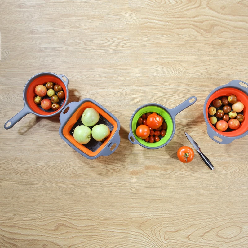 Кухонные вещи Дуршлаг Сито для фруктов овощей корзина мытья фильтр пластиковые