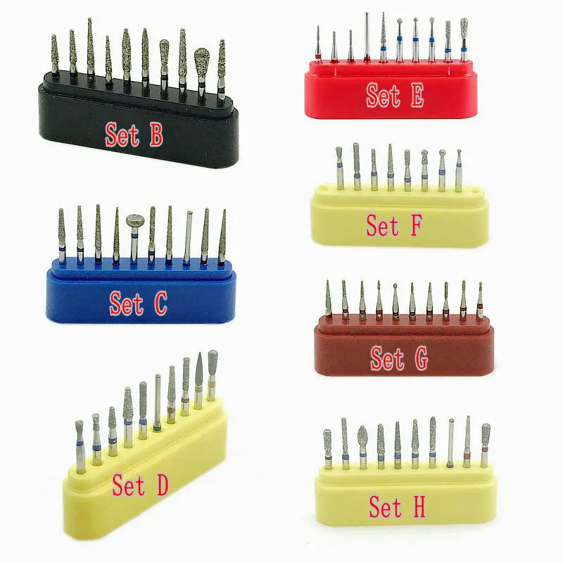 Стоматологических алмазных боров (набор сверл 1 6 мм для высокое Скорость