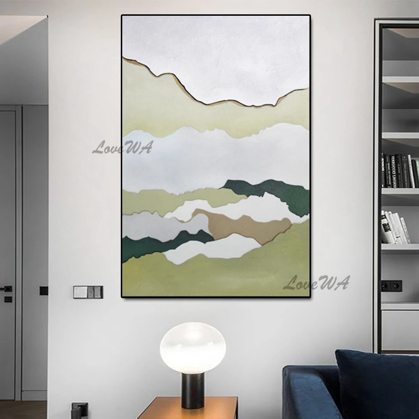 

The Soft 100% Handpainted Modern Abstract Oil Painting Home Decoration Wall Art Painting Wall Picture For Bedroom No Framed