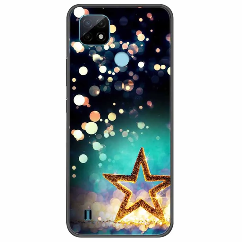 for realme c21y case soft silicone cartoon tpu back cover for realmec21y phone cases black bumper on for realme c 21y 2021 6 5 free global shipping