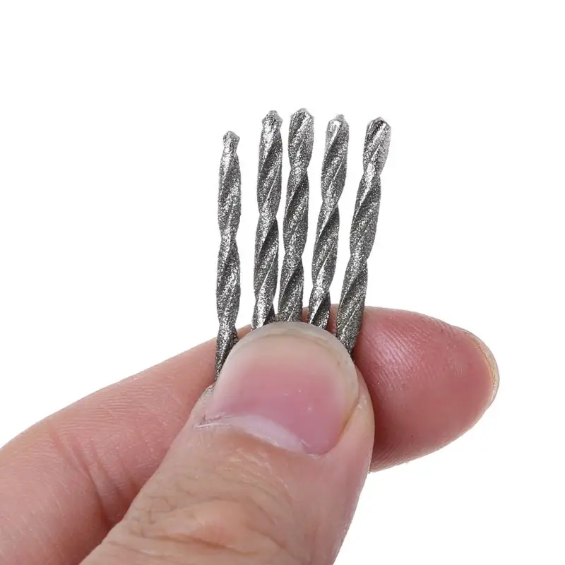 

20Pcs 1mm 1.5mm 2mm 2.5mm Diamond Coated Twist Drill Bits Set For Glass Soft Metal Tile Stone G32C