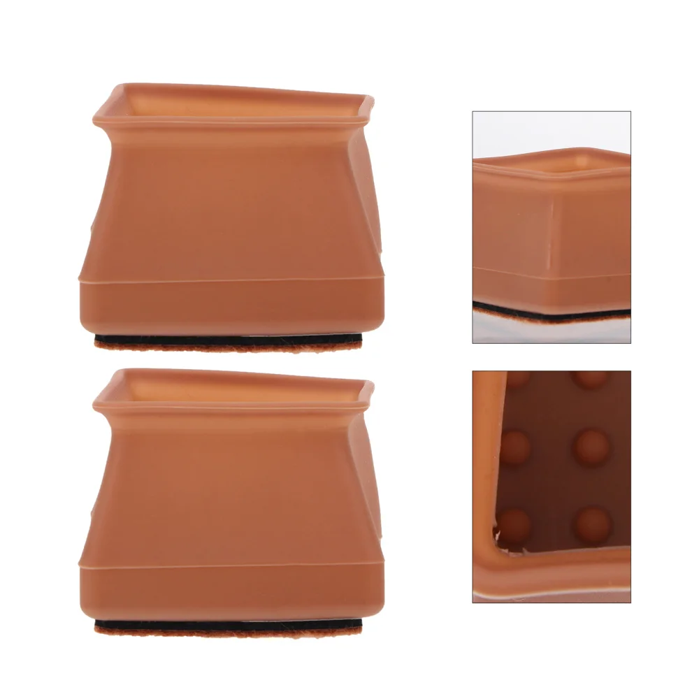 

16Pcs Chair Leg Covers Square Shape Table Feet Covers Mute Chair Feet Covers