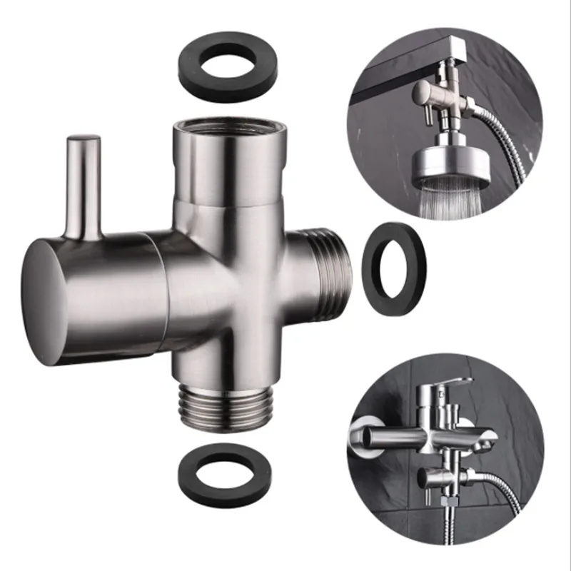 3 ходовой душевой рычаг Расходные клапаны Brused никелевая ванна ручной душ