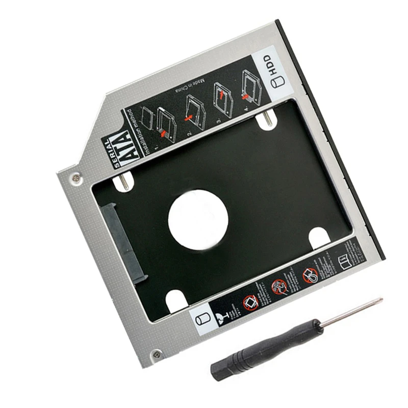 9 5 мм 2nd SATA жесткий диск HDD SSD корпус Caddy для Lenovo IdeaPad Z50 75 70 B50 80 100 15IBD UJ8HC|Компьютерные
