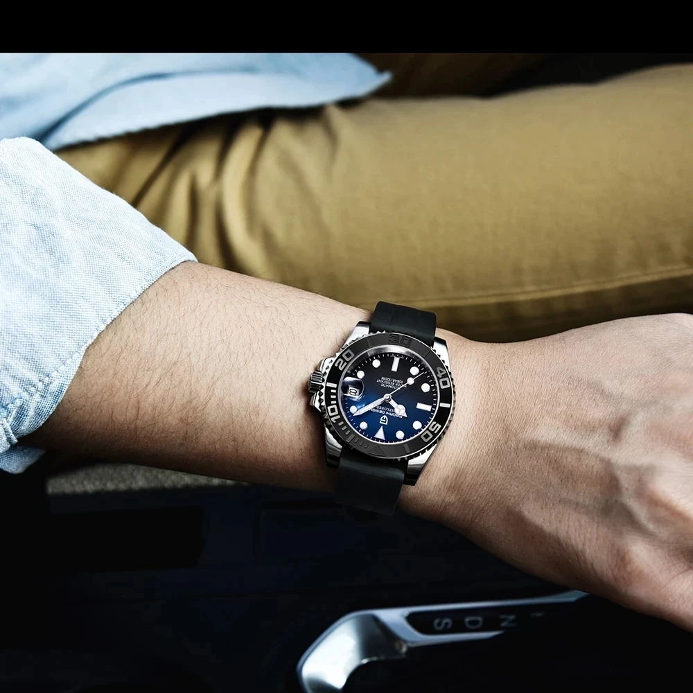 

PAGANI Design Automatic Mechanical Watches Men's Top Luxury Brand Men's Watches Sapphire Glass Rubber Wristband Waterproof Watch