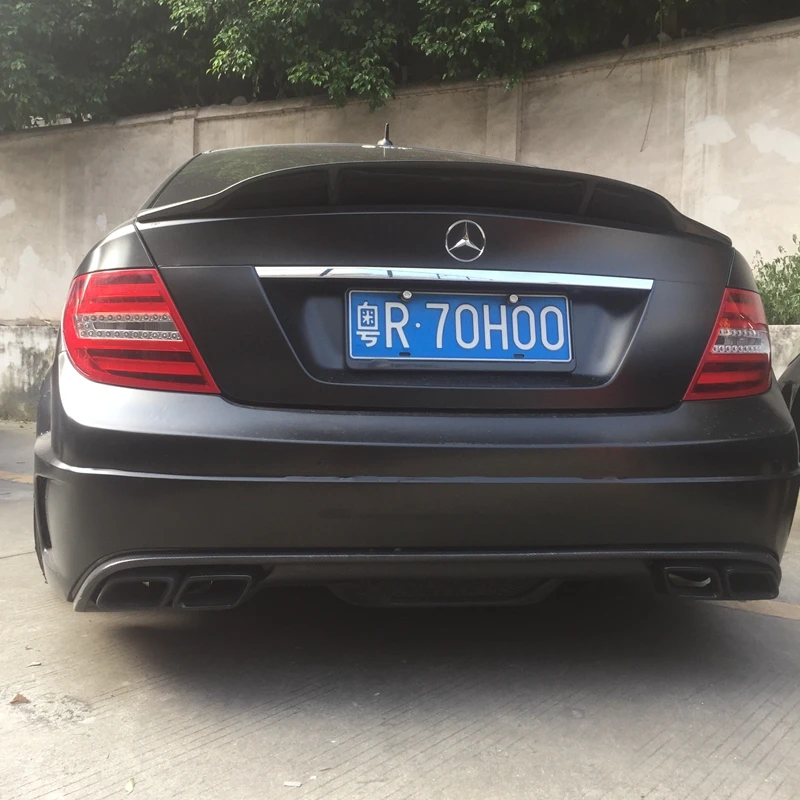 

Car Rear Trunk Spoiler Lip Wing Guard Carbon Fiber Color For Benz W204 C-class 4dr Sedan 2008-13 Improve The Sporty Appearance