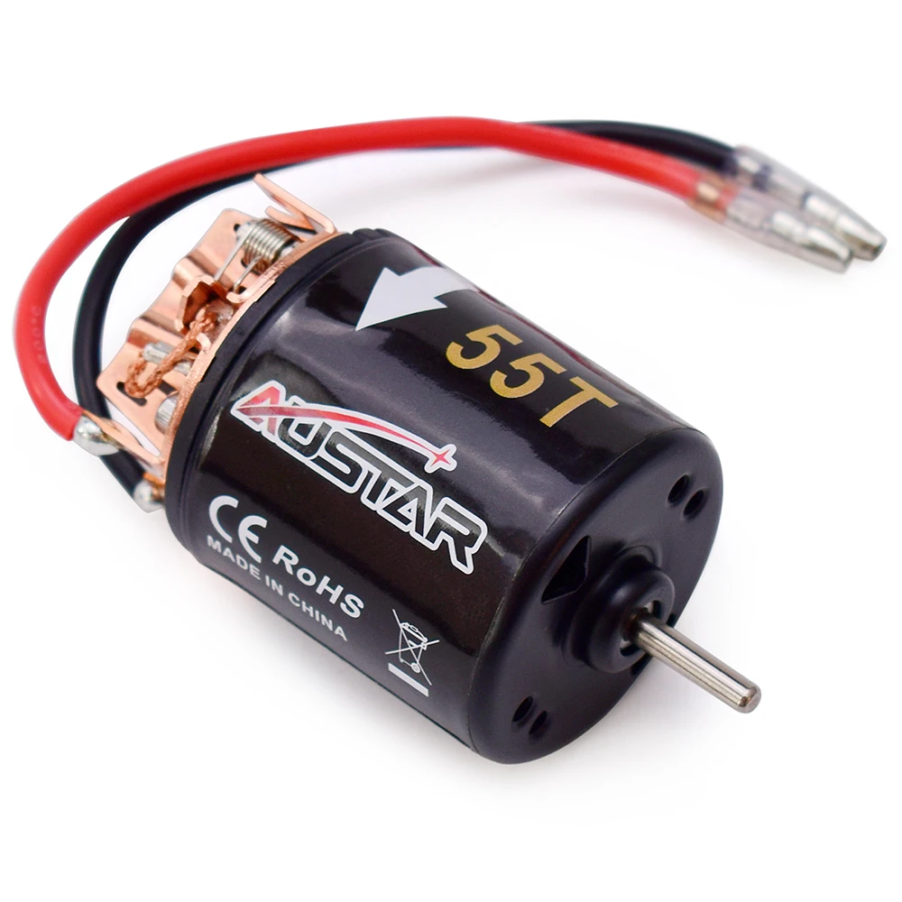 RC coche 540 cepillado Motor 21T 27T 35T 45T 55T para 1:10 RC orugas Axial SCX10 90046 Traxxas TRX4 D90 Tamiya CC01 WLtoys 12428-4