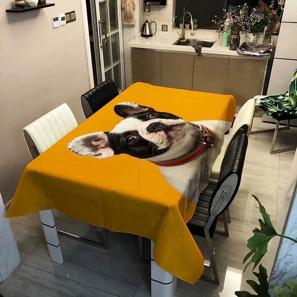 Модная мультяшная Толстая скатерть милые котята водонепроницаемая для ужина