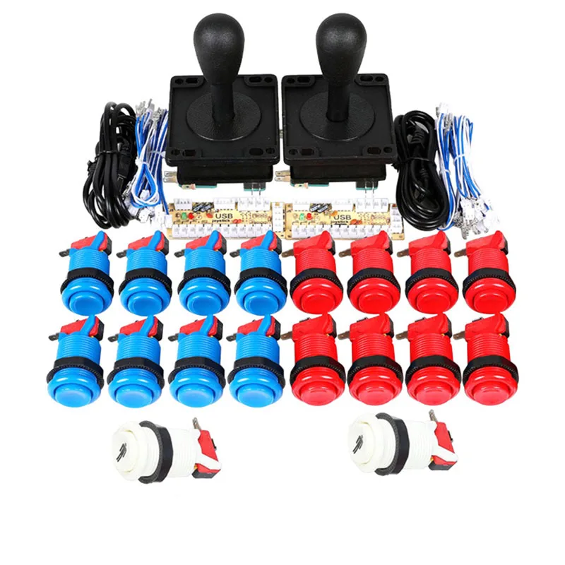 American Style Joystick Arcade Game DIY Parts for Raspberry pi Mame Zero Delay USB Encoder 8 Way 28mm Push Button | Спорт и