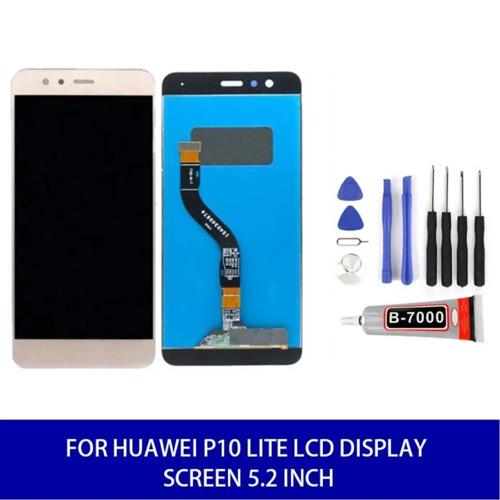ЖК дисплей с рамкой для HUAWEI P10 Lite 5 2 дюйма инструментами|Экраны мобильных