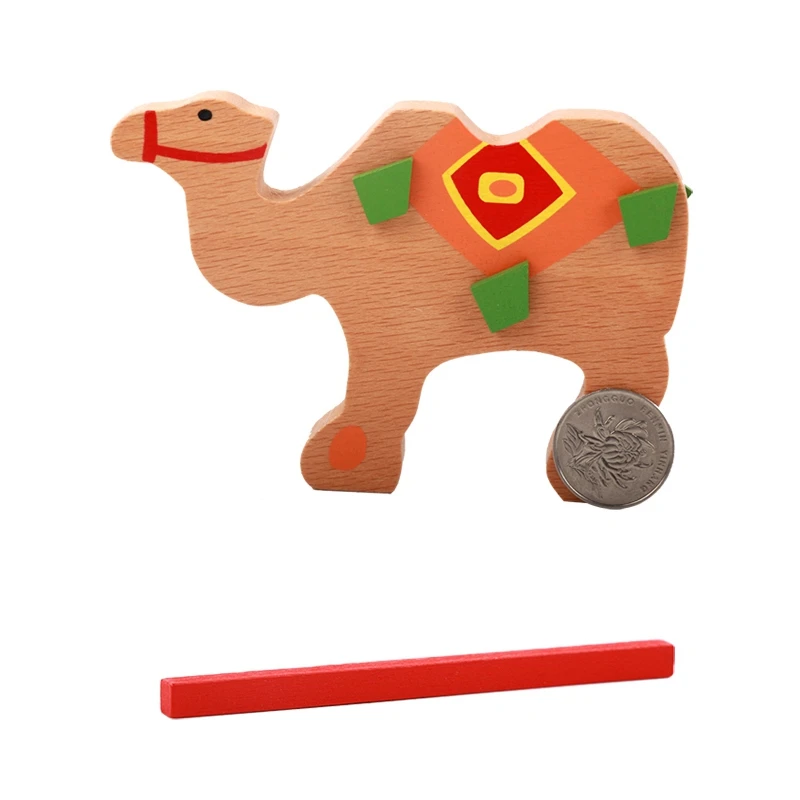 

Baby Toys Educational Camel Balancing Blocks Wooden Toys Wood Balance Game Montessori Blocks Gift For Child