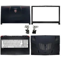 new portable lcd back coverfront framehingeshandrestbottom case for msi gp63 gp63vr 3077c1a213hg017 top back cover