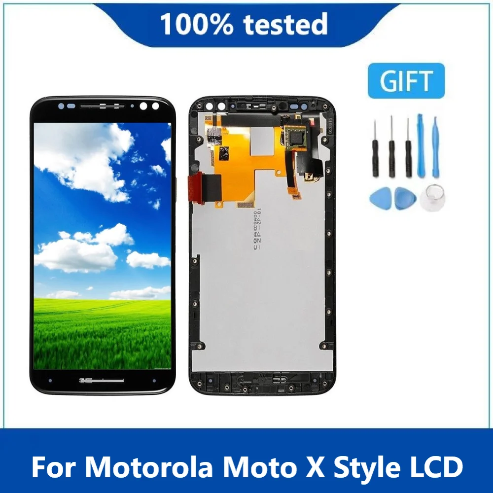 

ЖК-дисплей 5,7 "для Motorola Moto X Style XT1570 XT1575 XT1572, сенсорный экран с дигитайзером, замена дисплея с рамкой, оригинал