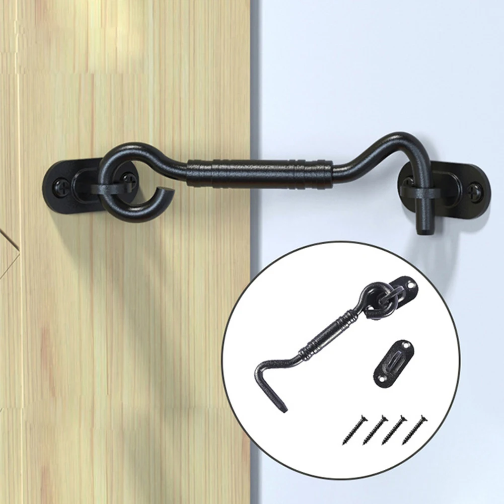 

Door Lock Barn Door Latch Stainless Steel Hooks And Eye Latch For Barn Door Window Gate Lock Home Supply Gardening Supplies