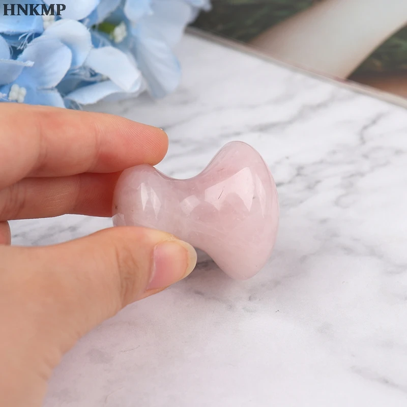 1 шт. натуральный розовый кварц гриб для лица спина ног Акупунктура Массаж