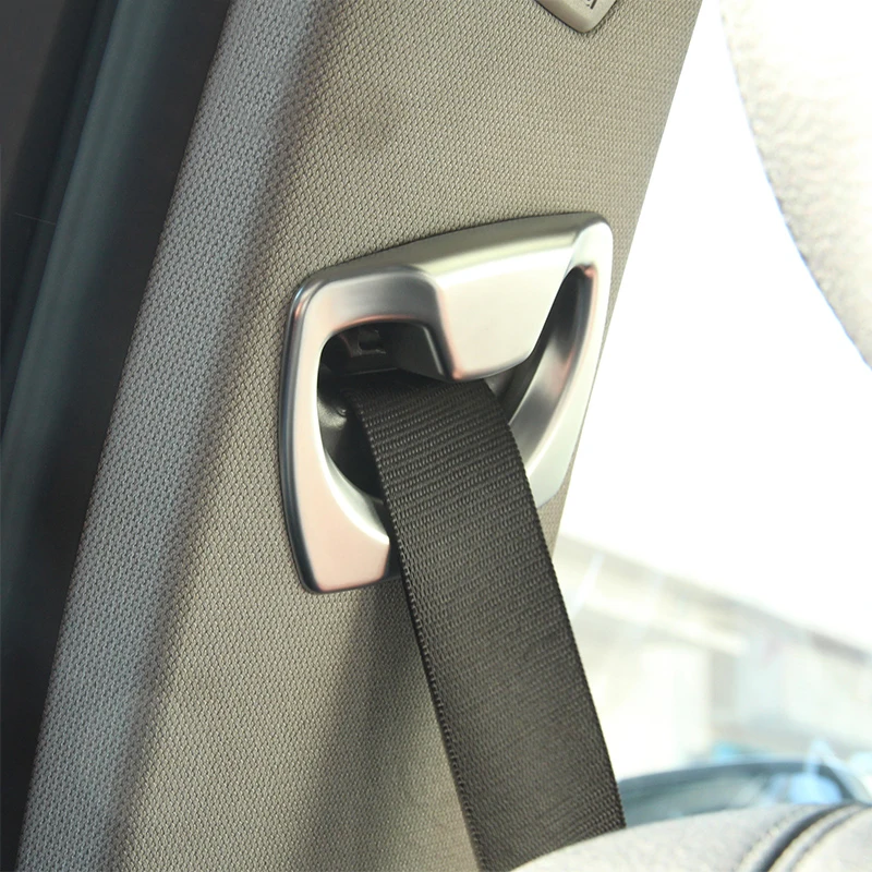 2x Хромированная Пластина ABS сиденья пояс безопасности стойки Оконная Рама