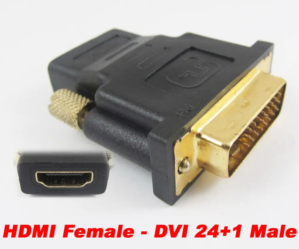 1 шт. DVI 24 + 5 Мужской DVI-D DVI 24 + 5 Pin типа «папа» припоя Тип В комплект поставки входит адаптер Черный