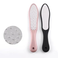 1pc pro dual sided foot file heel grater for the feet pedicure rasp remover luxury stainless steel scrub manicure nail tools