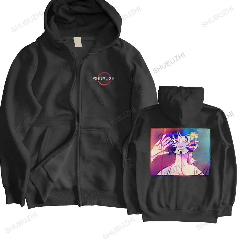 

Serial Experiments Lain pullover Men hooded coat Streetwear jacket Trendy Glitch Aesthetic Manga Anime hoodies Cotton sweatshirt