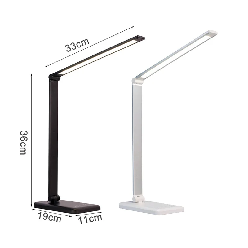 Eye Protect LED Desk Lamp Folding Touching 3/5 Dimming USB Reading Table Wireless Charging For Mobile Charge | Лампы и освещение