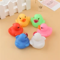 plastic cartoon water sensing glowing duck baby kids swimming squeaky sound light up floating bathroom bath toys christmas gifts
