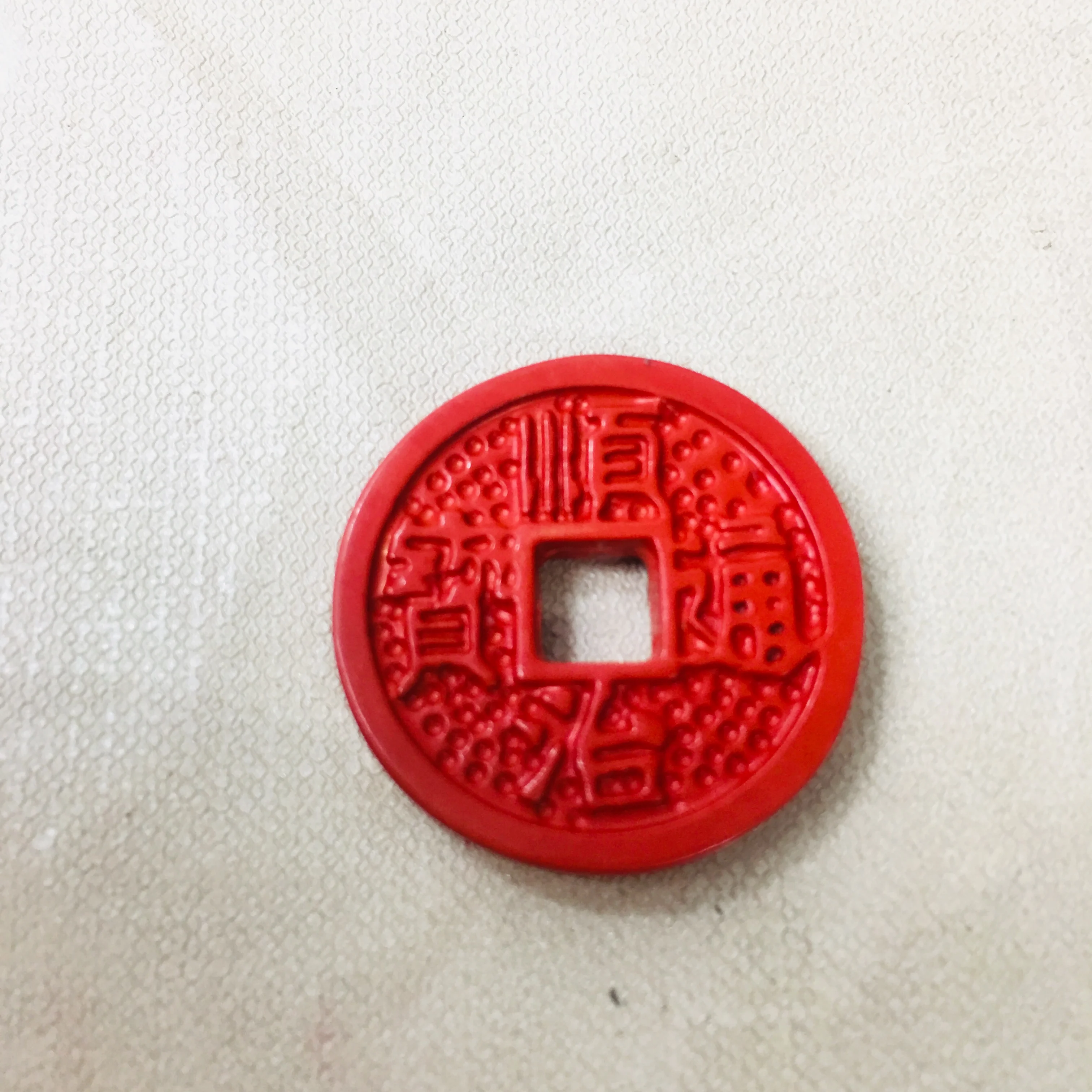 Zheru натуральная киноварь резной старинный шунчжи денежный кулон с двухцветными