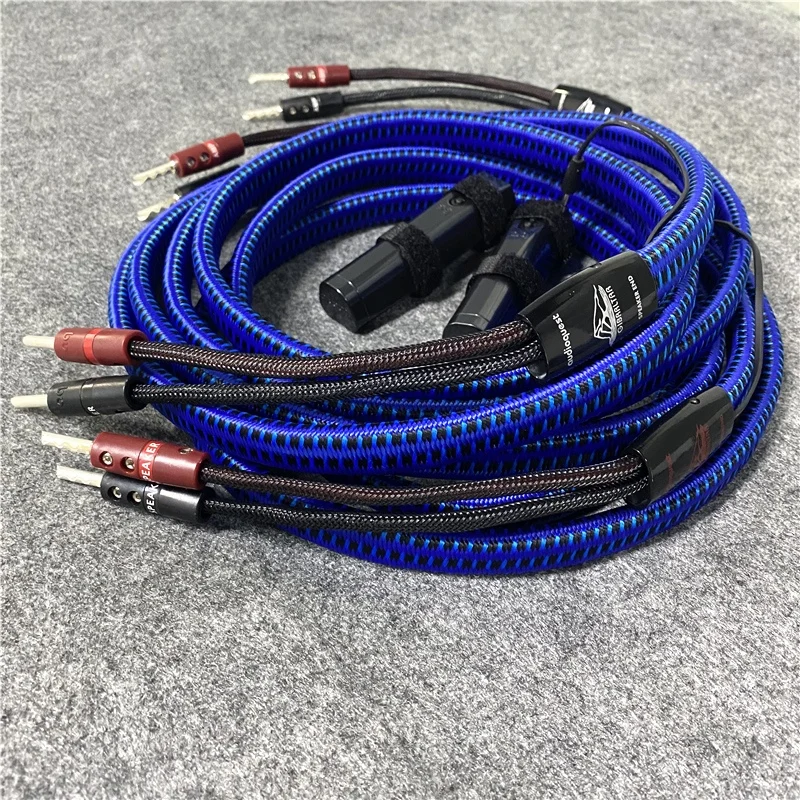 Пара аудиофильских Гибралтарских динамиков Серебряный банановый кабель 72 в DBS