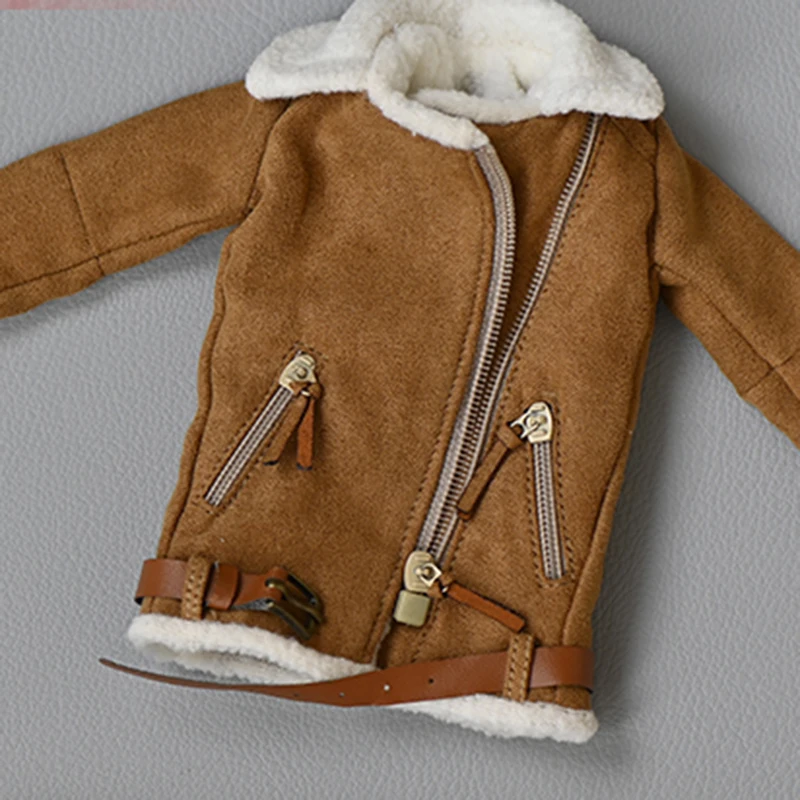 

1/6 Female Jacket Winter Coat Casual Soft Clothes Costume Fit Action Figure Toy