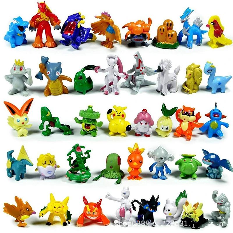 Экшн фигурки Takara Tomy Pokemon 2 4 см 6/24/144 шт. игрушки мини модель игрушка Пикачу аниме