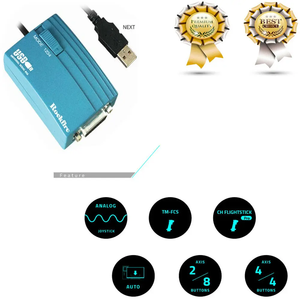 Оригинальный новый игровой usb-порт для Rockfire адаптер порта игры с разъемом USB |