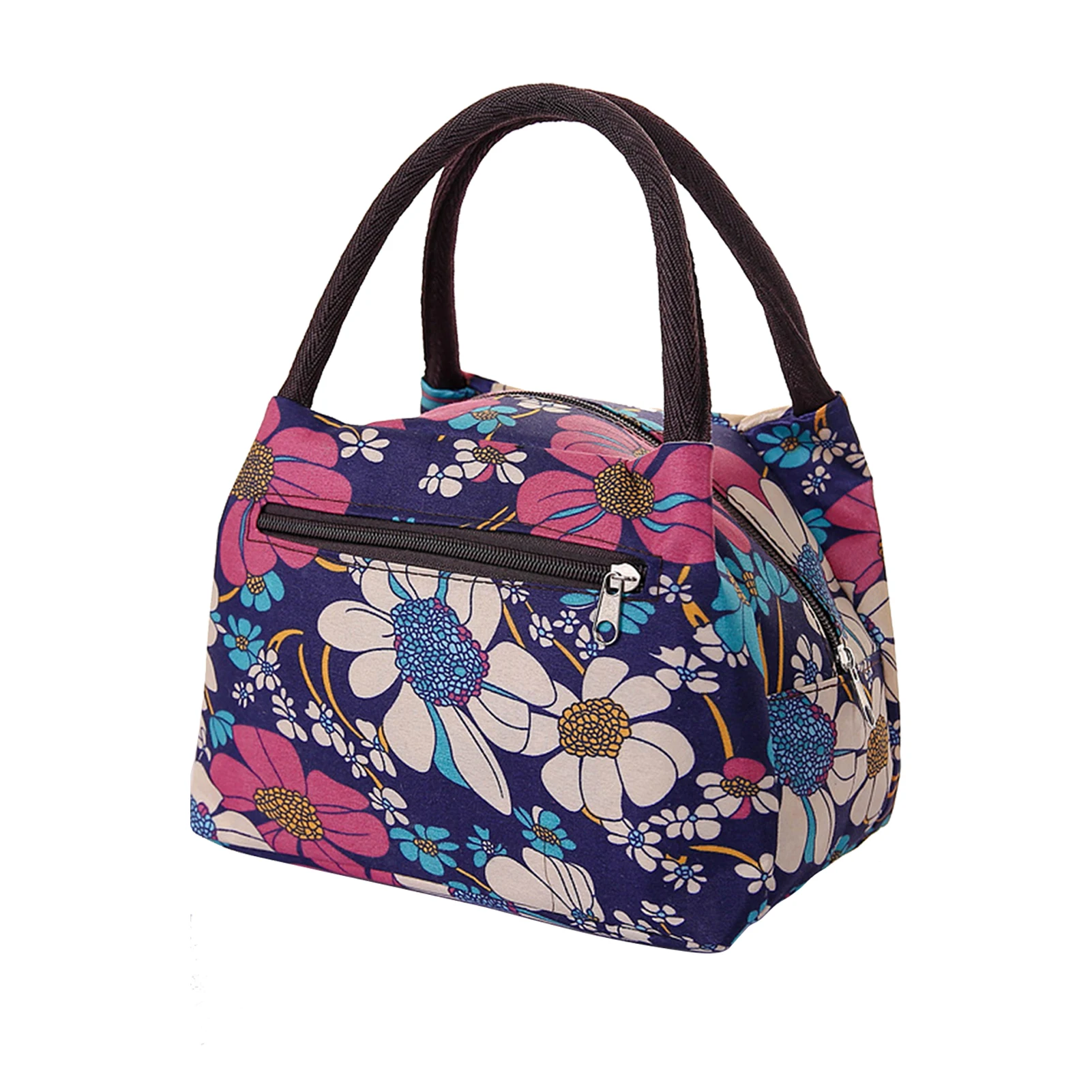 

New Trapezoidal Portable Vegetable Fruit Leak-proof Bag Sack Outdoor Picnic Insulated Lunch Box Poke Tote Student Lunch Bag