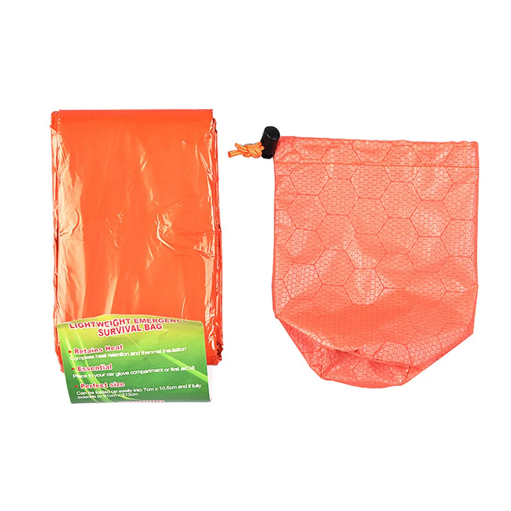 

New Winter Emergency PE Sleeping Bag Thermal Waterproof Compression Stuff Sack Bag Camping Sleeping Bag Storage Package Pouch