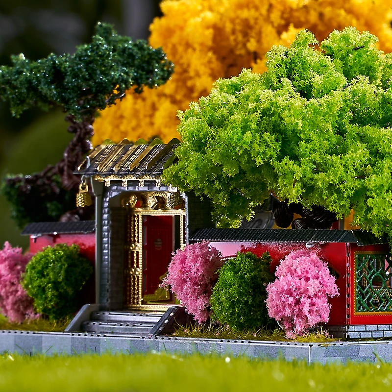 

Iron Star Beijing Siheyuan 3D Metal Puzzle DIY Assemble Model Building Kits Laser Cut Jigsaw Toy Gift J52207