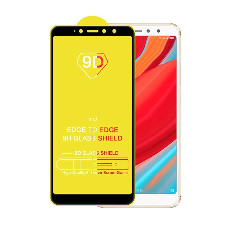 2Pcs 9D Glass for Xiaomi Redmi S2 Protective Glass on the for Xiomi Redmi S2 Y2 5.99