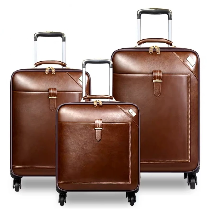 Чемодан на колесиках для мужчин и женщин чемодан деловых поездок|Чемоданы| |