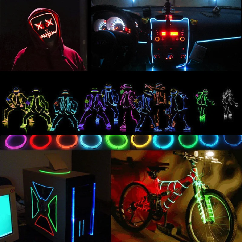 EURS 5 м DRL светодиодный светильник ленточный автомобильный интерьерный ing USB