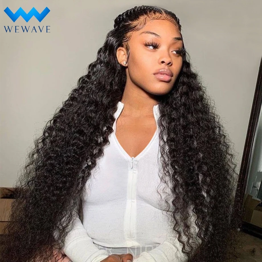 30 40 Inch Lace Front Human Hair Wigs For Women Pre Plucked Deep Curly 13x4 Frontal Brazilian Short Bob Glueless Water Wave Wig