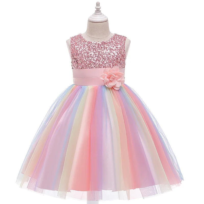 2021 New Kids Easter Carnival Dress For Girls Costume Baby Children Evening Party Dress Birthday Tutu Princess Dress 6 8 10 Year