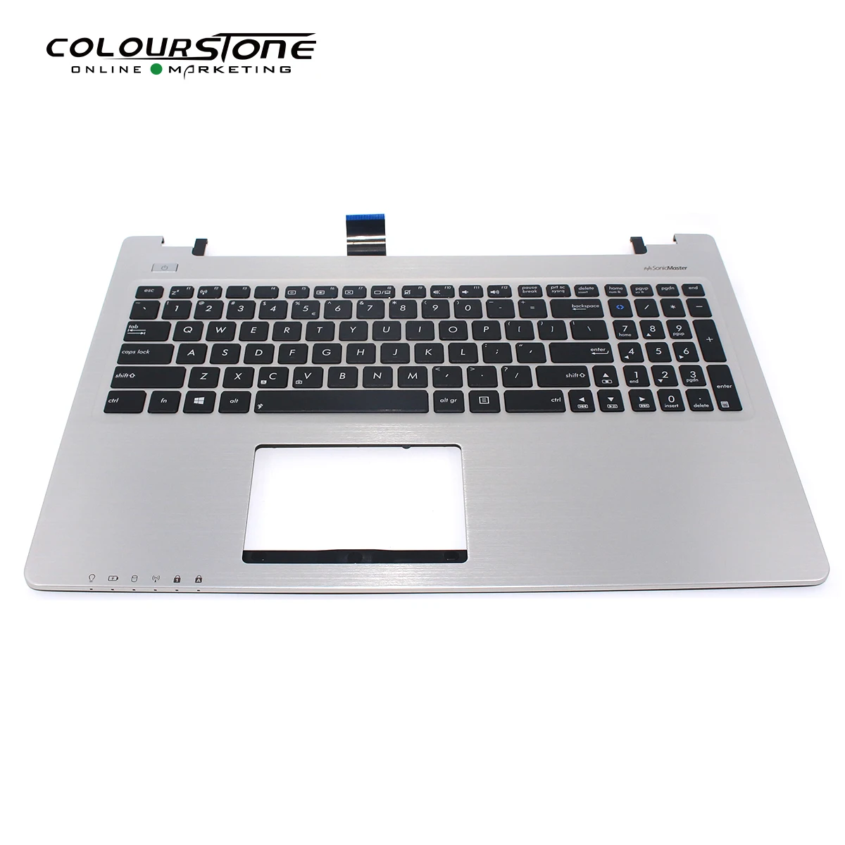 

New US Laptop Keyboard For Asus K56 S550 K56CB A56 S56 R505C S550CB K56CM S56C A56C A56CB English Keyboard With Cover C Silvery