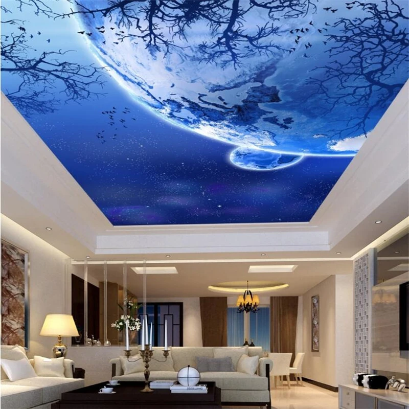 3D-обои на заказ wellyu с изображением красивого звездного неба планеты гостиной