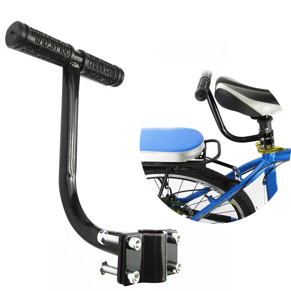 

Universal MTB Road Bike Rear Seat Kid Safety Armrest Comfortable Handle Bicycle Saddle Chair Armrest Cycling Rear Saddle Handle