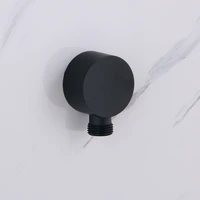 matte black brass wall mounted shower hose connector wall elbow unit hose support arm concealed shower plumbing hose connector