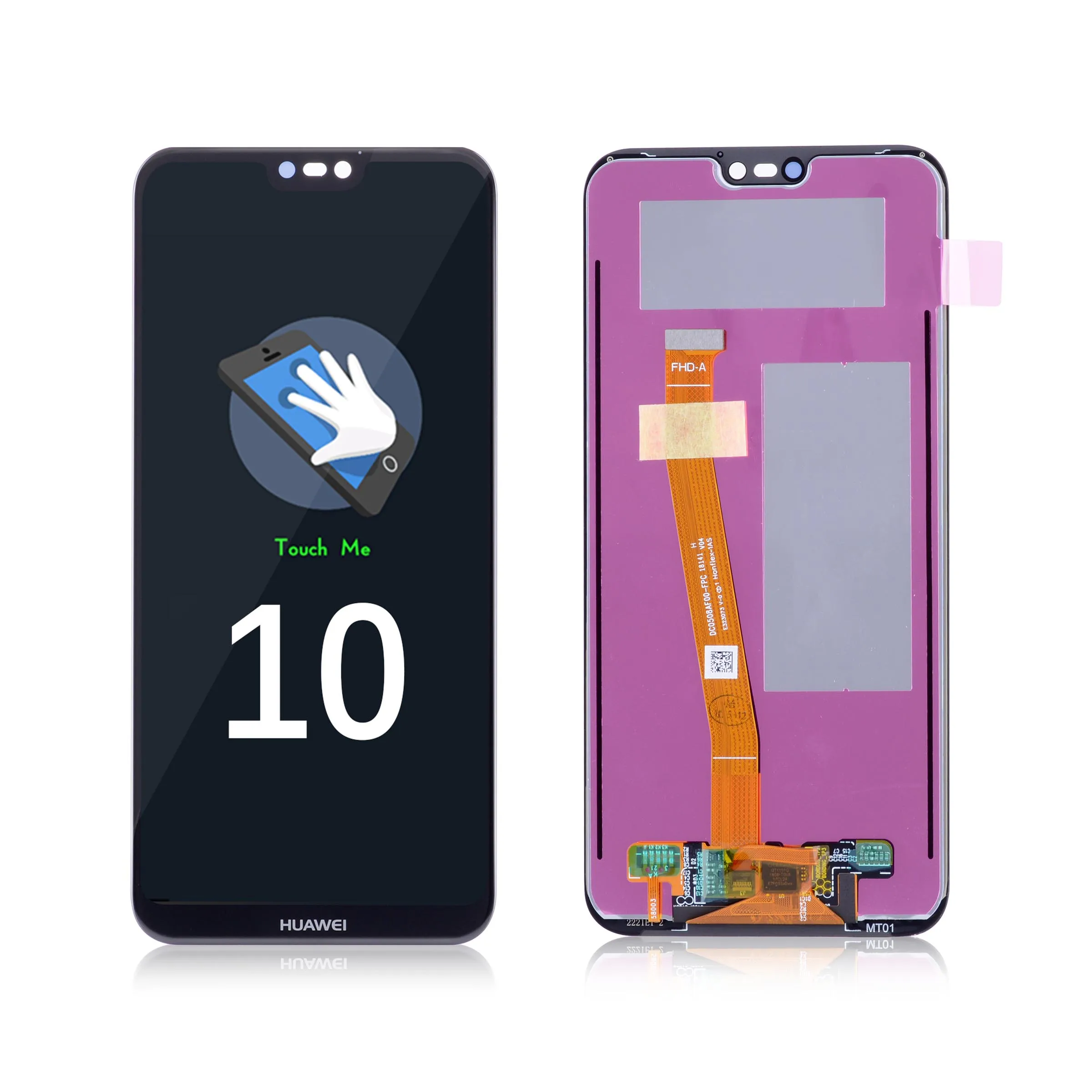 Дисплей для HUAWEI P20 Lite lx1 lx1 Nova 3e LCD в сборе с тачскрином на рамке 5.84'' черный порошок синий золото