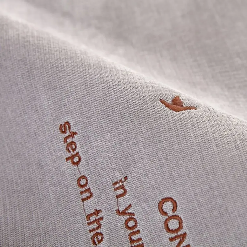 Сине серый однотонный супер водонепроницаемый чехол для дивана с вышивкой собак