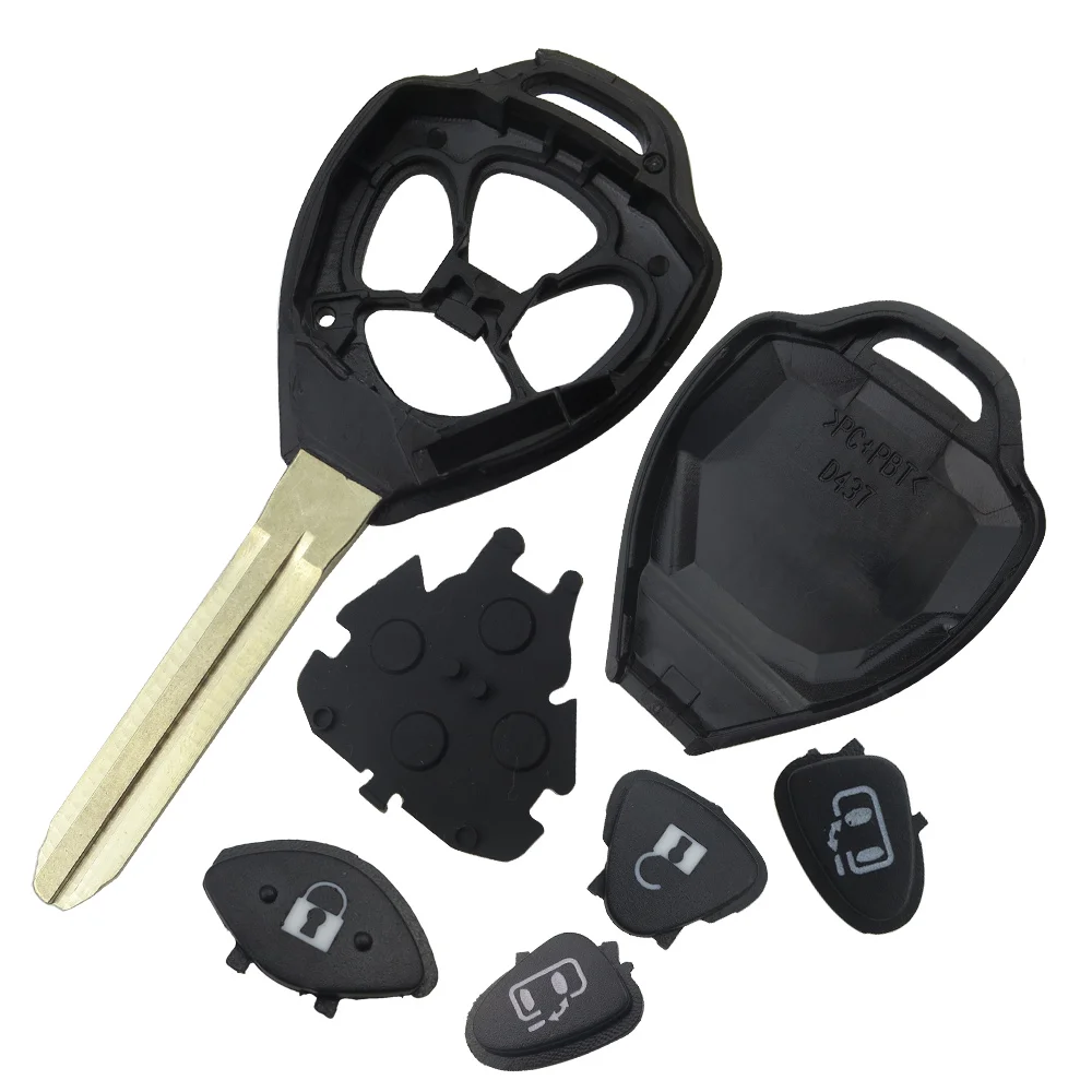 Чехол-накладка для автомобильного ключа с 2/3/4 кнопками OkeyTech Toyota Yaris Prado Tarago Camry Corolla