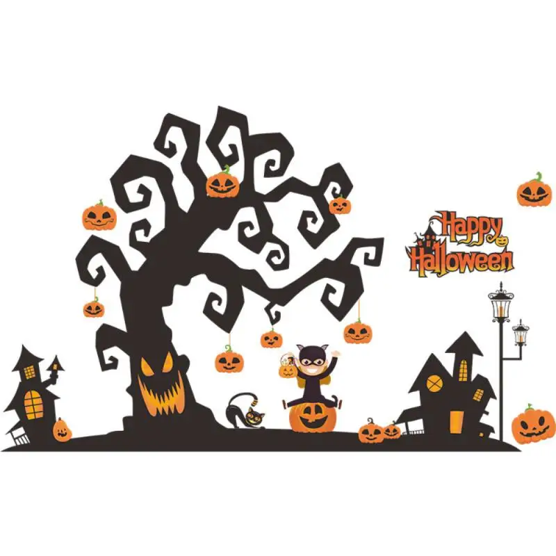 Новые наклейки в виде тыквы декоративные принадлежности уличная лампа настенная